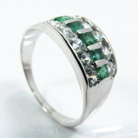 SORTIJA ORO BLANCO PIEDRA