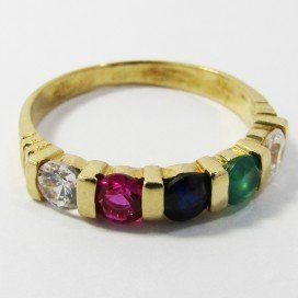 SORTIJA ORO AMARILLO PIEDRA