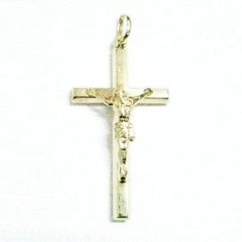 CRUZ ORO AMARILLO CON CRISTO