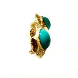 PENDIENTES ORO AMARILLO PIEDRA