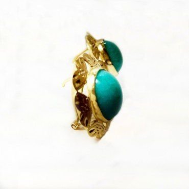 PENDIENTES ORO AMARILLO PIEDRA