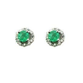 PENDIENTES ORO BLANCO BRILLANTES