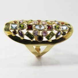 SORTIJA ORO AMARILLO PIEDRA