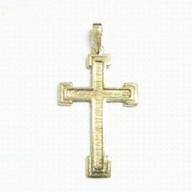 CRUZ ORO AMARILLO GRABADA