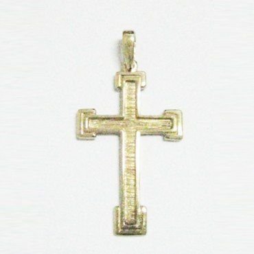 CRUZ ORO AMARILLO GRABADA