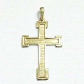CRUZ ORO AMARILLO GRABADA