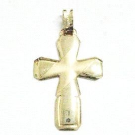 CRUZ ORO AMARILLO GRABADA