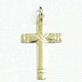 CRUZ ORO AMARILLO GRABADA