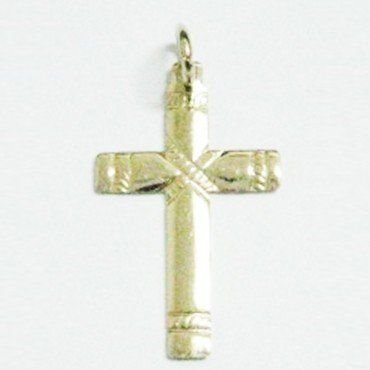 CRUZ ORO AMARILLO GRABADA