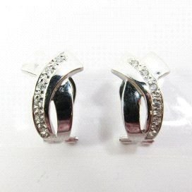 PENDIENTES ORO BLANCO PIEDRA
