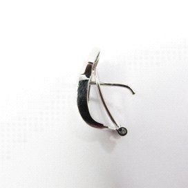 PENDIENTES ORO BLANCO PIEDRA