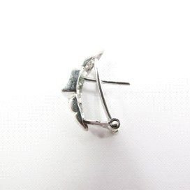 PENDIENTES ORO BLANCO PIEDRA