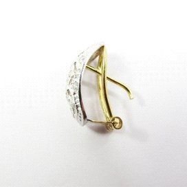 PENDIENTES ORO BLANCO PIEDRA