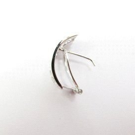 PENDIENTES ORO BLANCO PIEDRA