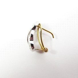 PENDIENTES ORO BLANCO PIEDRA