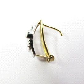 PENDIENTES ORO BLANCO PIEDRA