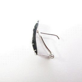 PENDIENTES ORO BLANCO PIEDRA