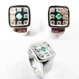 SORTIJA ORO BLANCO PIEDRA