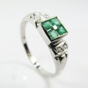 SORTIJA ORO BLANCO PIEDRA