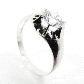 SORTIJA ORO BLANCO PIEDRA