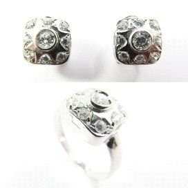 SORTIJA ORO BLANCO PIEDRA