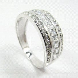 SORTIJA ORO BLANCO PIEDRA