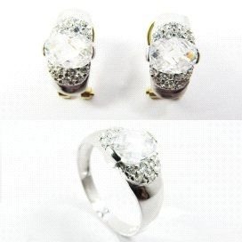SORTIJA ORO BLANCO PIEDRA