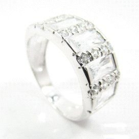 SORTIJA ORO BLANCO PIEDRA