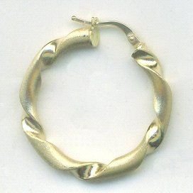 PENDIENTES ARO ORO AMARILLO GALLON