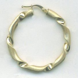 PENDIENTES ARO ORO AMARILLO GALLON