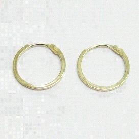PENDIENTES ARO AMRILLO NIÑA CUADRADO