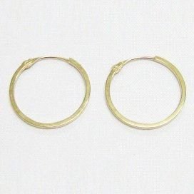 PENDIENTES ARO AMRILLO NIÑA CUADRADO