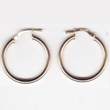 PENDIENTES ARO ORO AMARILLO TUBO