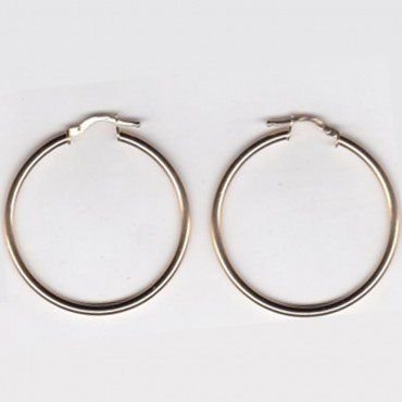 PENDIENTES ARO ORO AMARILLO TUBO