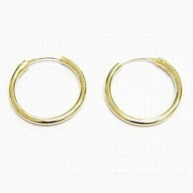 PENDIENTES ARO NIÑA ORO AMARILLO TUBO