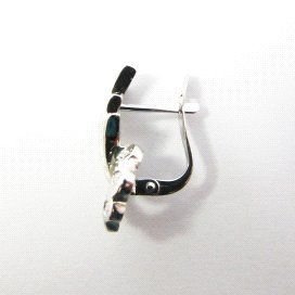 PENDIENTES ORO BLANCO PIEDRA