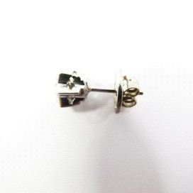 PENDIENTES ORO BLANCO PIEDRA