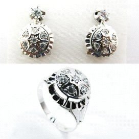 SORTIJA ORO BLANCO PIEDRA