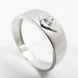 SORTIJA ORO BLANCO PIEDRA