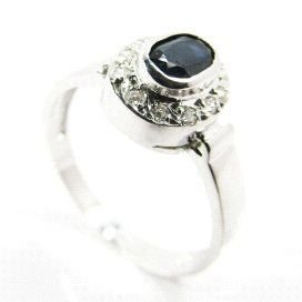 SORTIJA ORO BLANCO PIEDRA