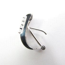 PENDIENTES ORO BLANCO PIEDRA