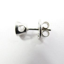 PENDIENTES ORO BLANCO PIEDRA