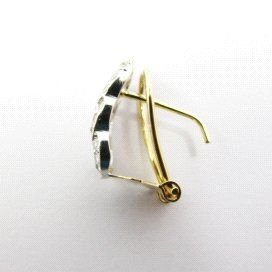 PENDIENTES ORO BLANCO PIEDRA