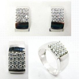 SORTIJA ORO BLANCO PIEDRA