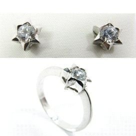 SORTIJA ORO BLANCO PIEDRA
