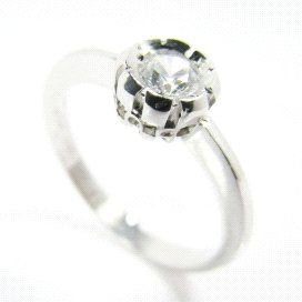 SORTIJA ORO BLANCO PIEDRA