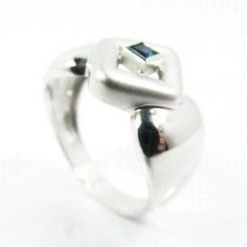 SORTIJA ORO BLANCO PIEDRA