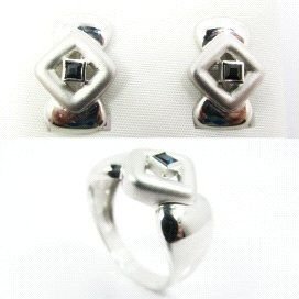 SORTIJA ORO BLANCO PIEDRA