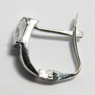 PENDIENTES NIÑA ORO BLANCO PIEDRA
