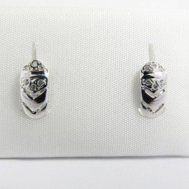 PENDIENTES NIÑA ORO BLANCO PIEDRA